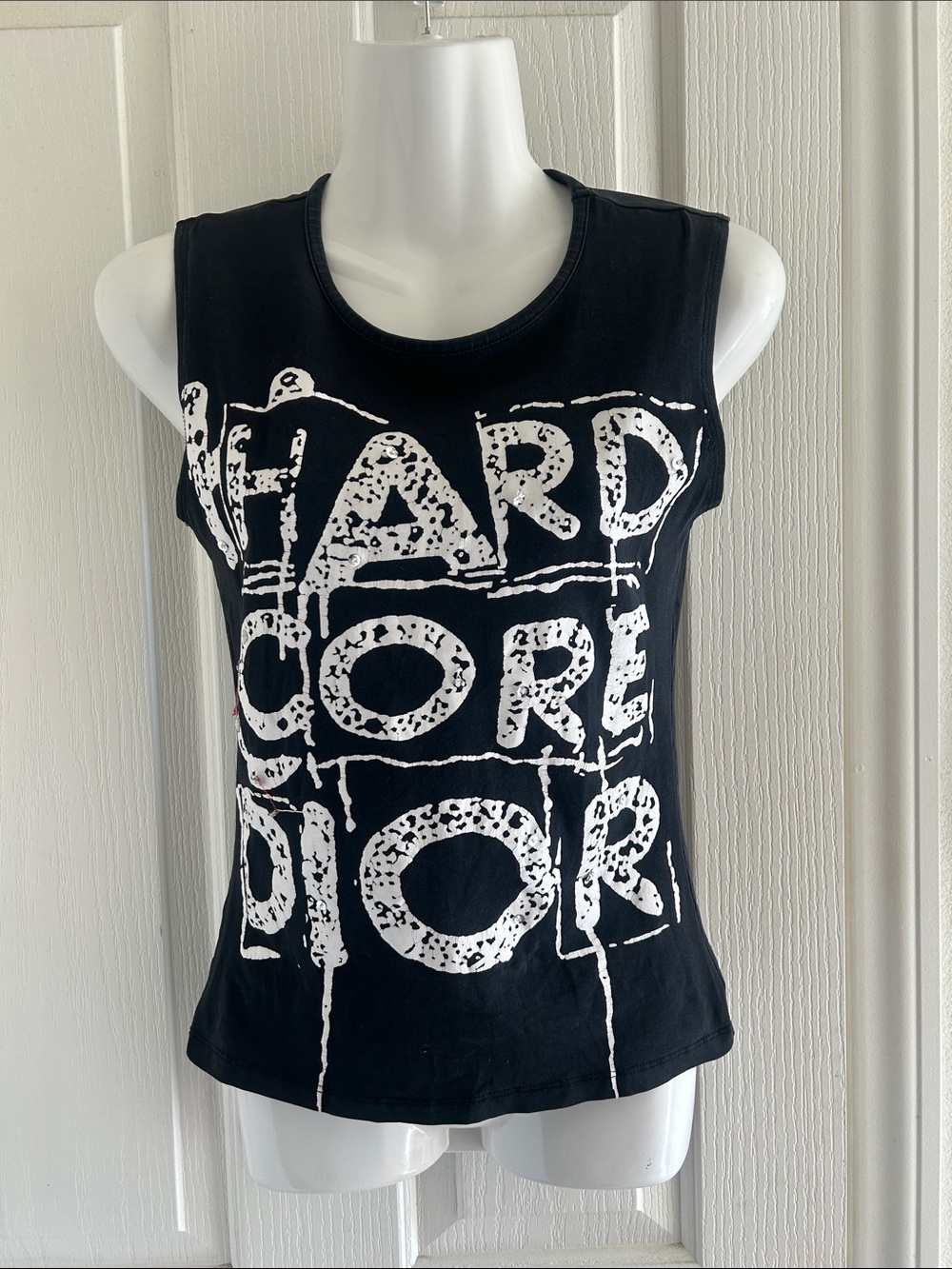 Dior Black Sleeveless Cotton Tank